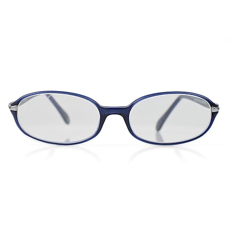 Designer Closeout - VALENTINO Rectangular Unisex Readers (Power 2.5 D) - Blue