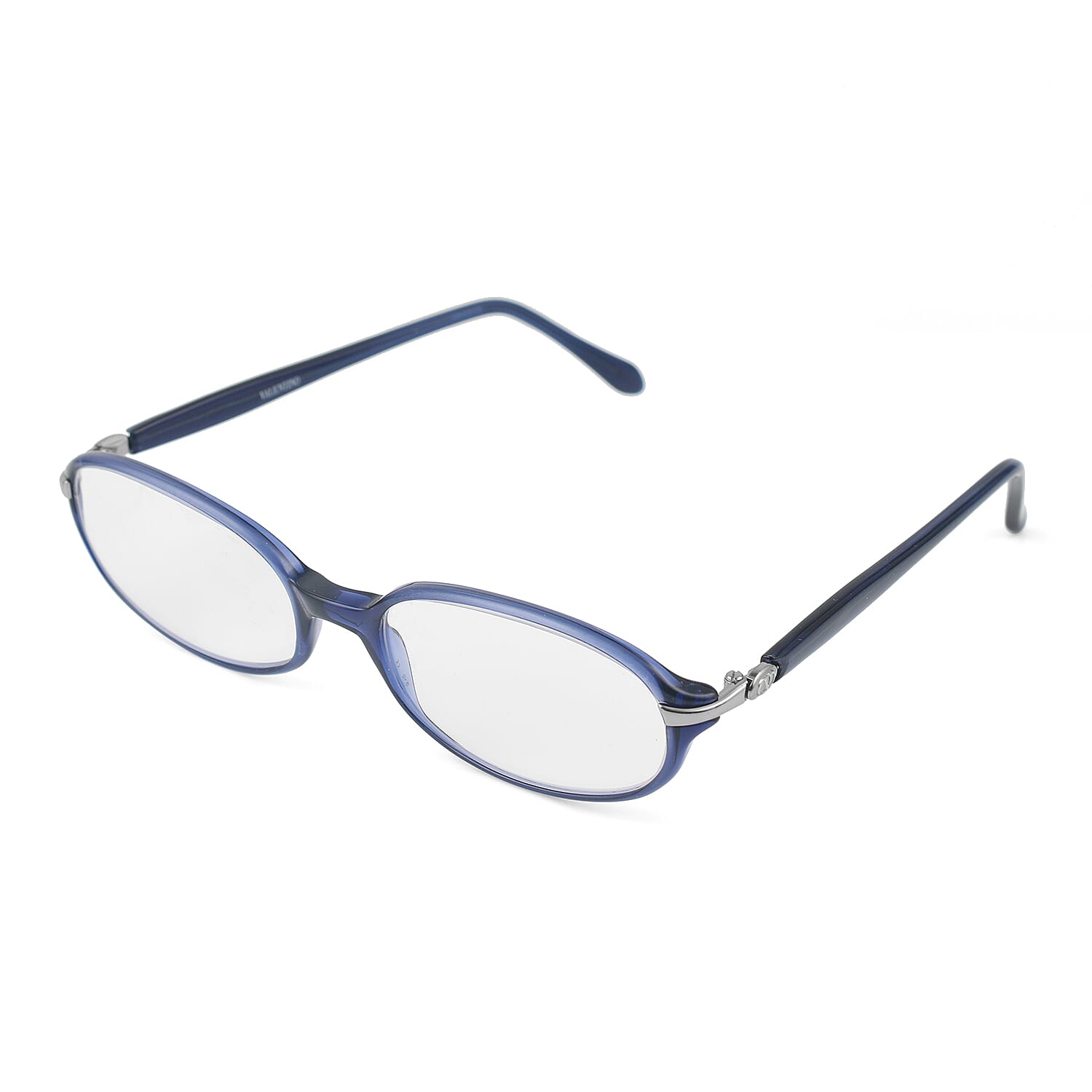 Designer Closeout - VALENTINO Rectangular Unisex Readers (Power 2.5 D) - Blue