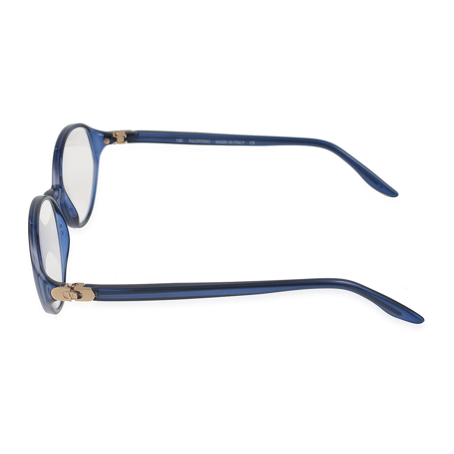 Designer Closeout - VALENTINO Rectangular Unisex Oval Readers (Power 3.00) - Blue Paisley