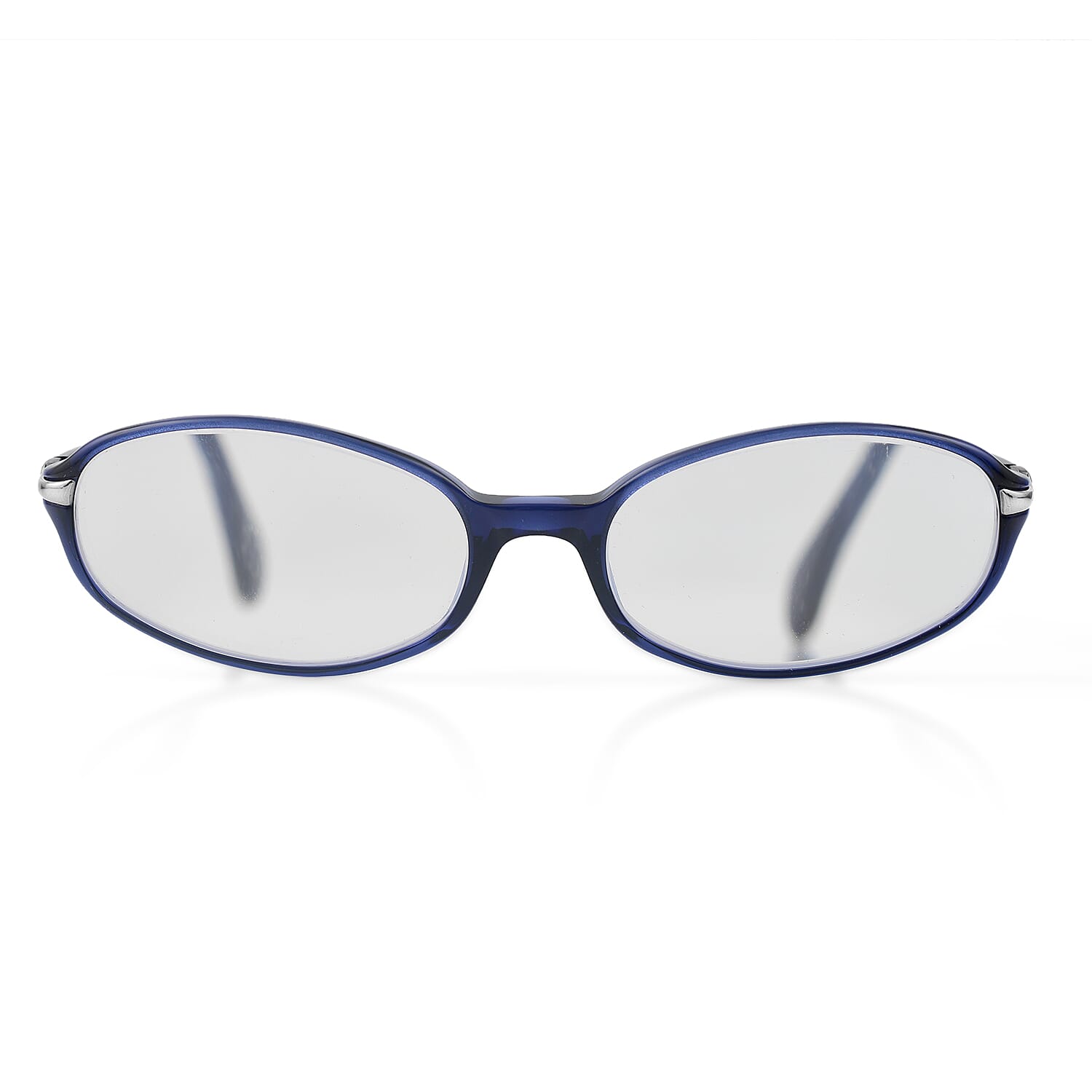 Designer Closeout - VALENTINO Rectangular Unisex Readers (Power 4.0 D) - Blue