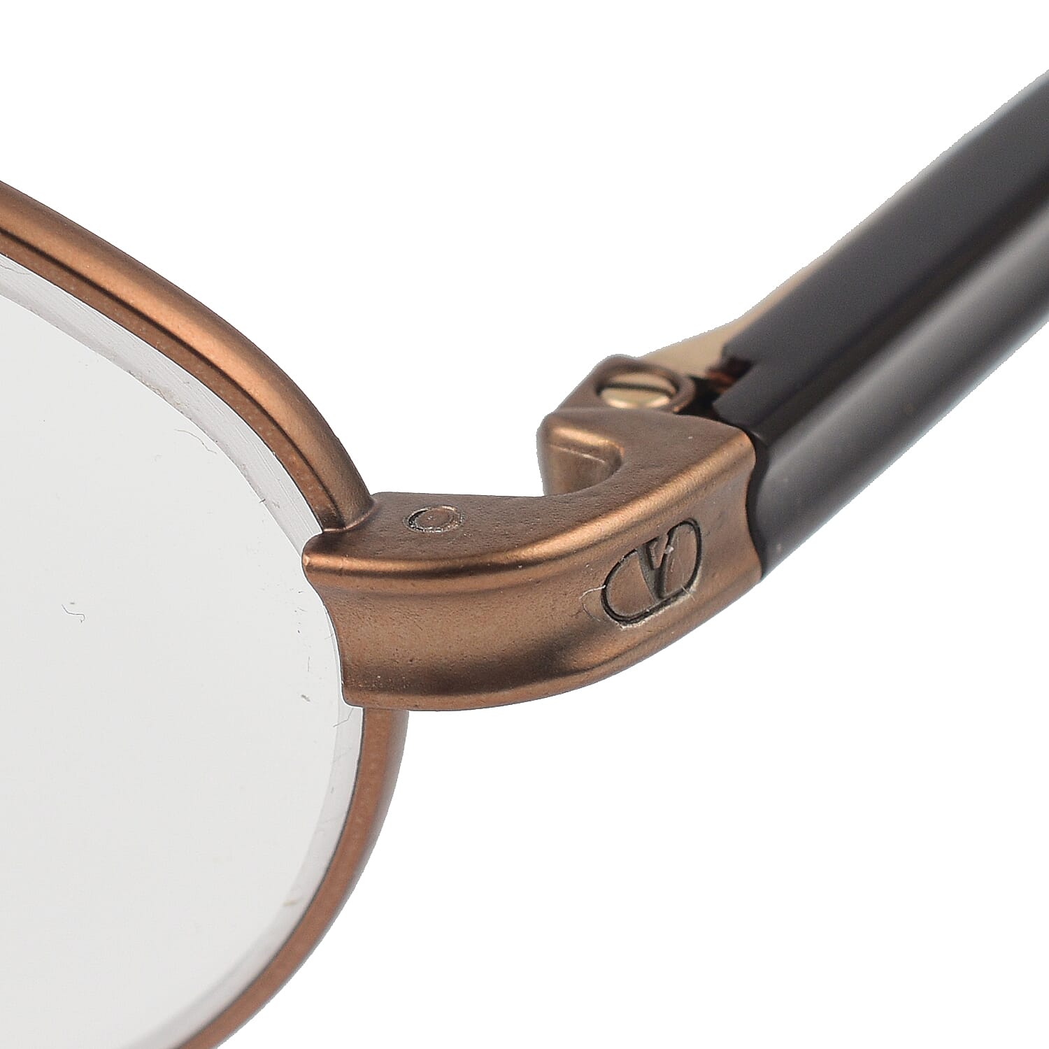 Designer Closeout - VALENTINO Oval Unisex Readers (Power 3.0 D) - Bronze