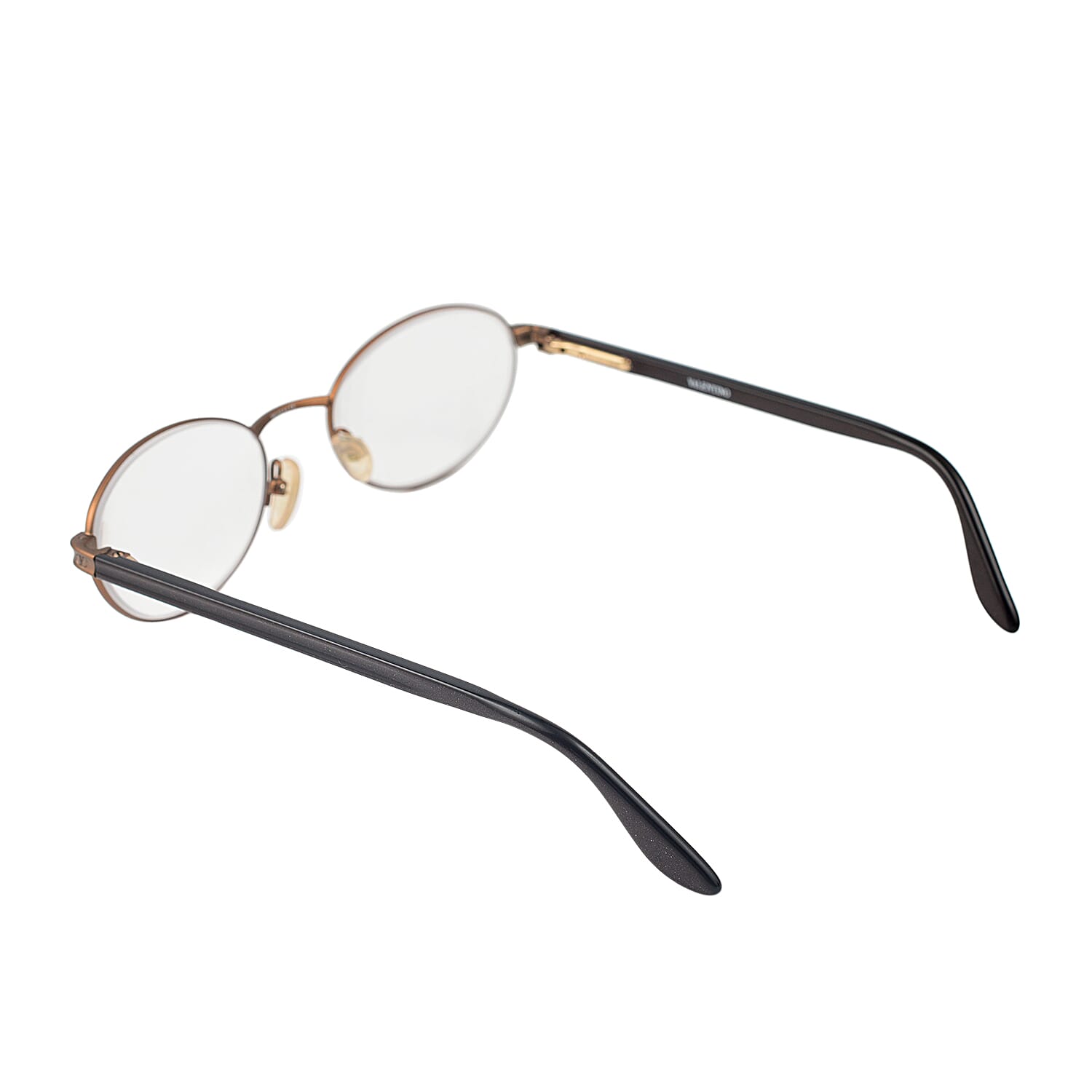 Designer Closeout - VALENTINO Oval Unisex Readers (Power 3.5 D) - Bronze