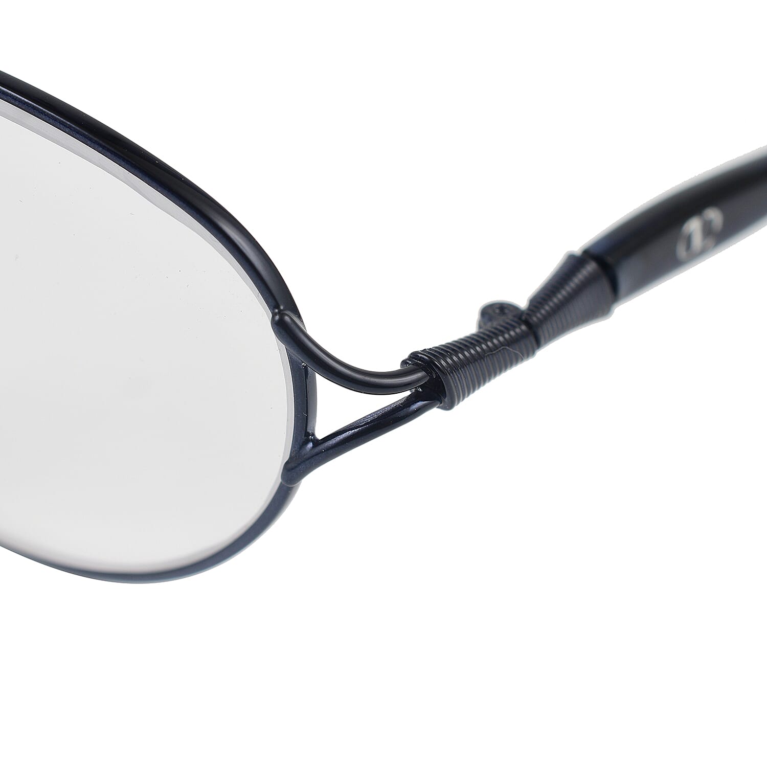 Designer Closeout - VALENTINO Oval Metal Unisex Readers (Power 4.0 D) - Blue Designer Closeout - VALENTINO Oval Metal Unisex Readers (Power 4.0 D) - Blue
