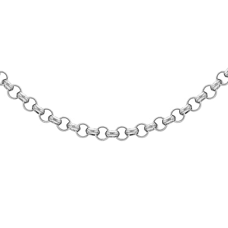 Sterling Silver Belcher Chain (Size - 30) with Spring Ring Clasp