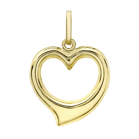9K Yellow Gold Heart Pendant