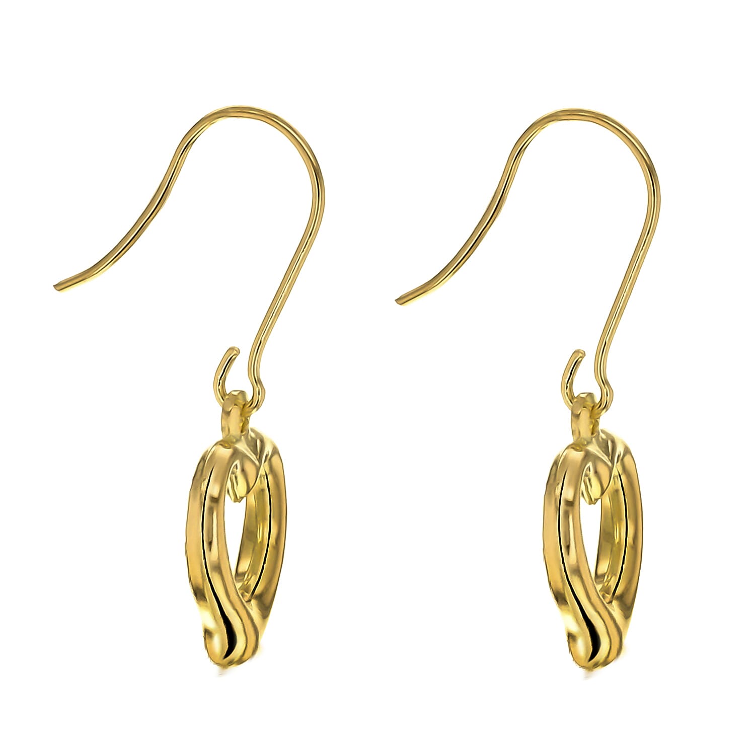 9K Yellow Gold  Earring,  Gold Wt. 1 Gms