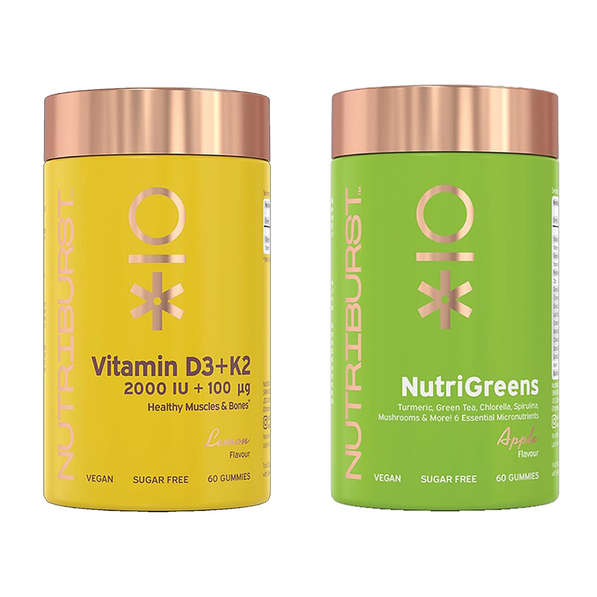 Nutriburst Nutrigreens & Vitamin (D3 -K2) Duo Bundle