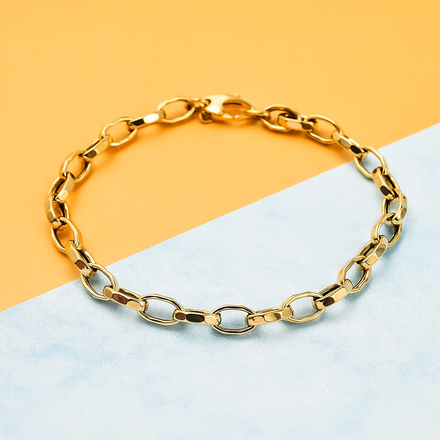 Maestro Collection - 9K Yellow Gold Rolo Bracelet (Size - 7.5).Gold wt 3.01 Gms
