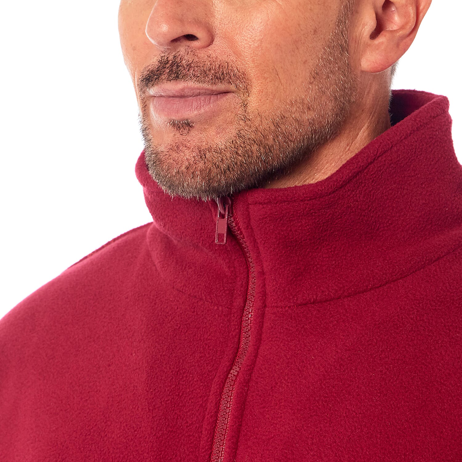 Lightning Deal Special- Padded Deep Filled Fleeced Unisex Jacket With Zip Pockets - Navy