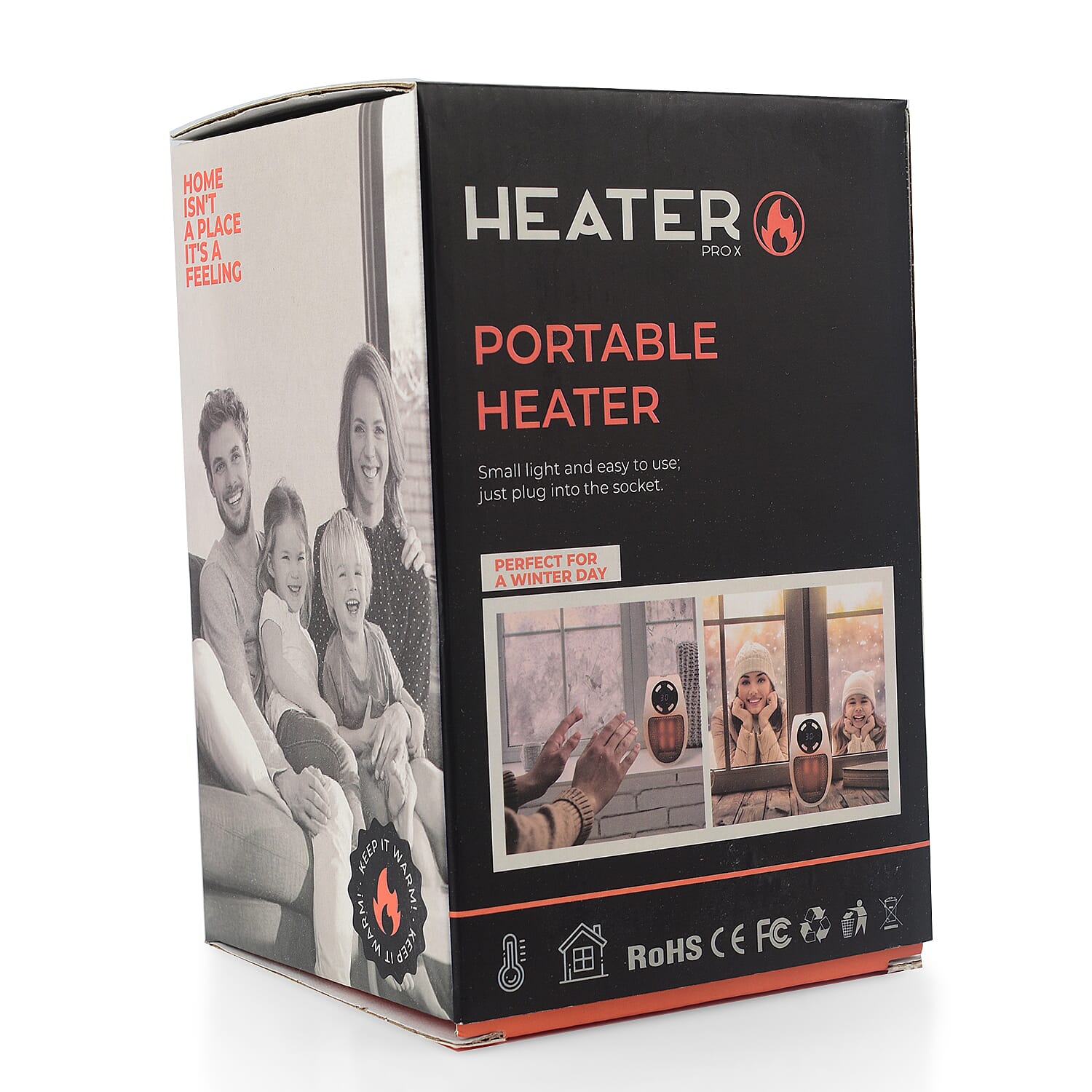 Heater PROX Portable PTC Heater with Timer and Temperature Control (up to 32 degree) with Remote - White