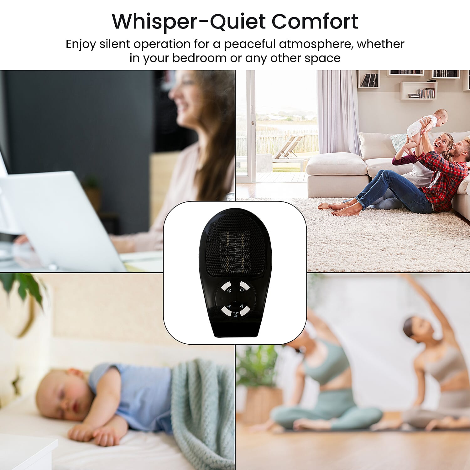 Heater (Size 10x20 cm) - Black