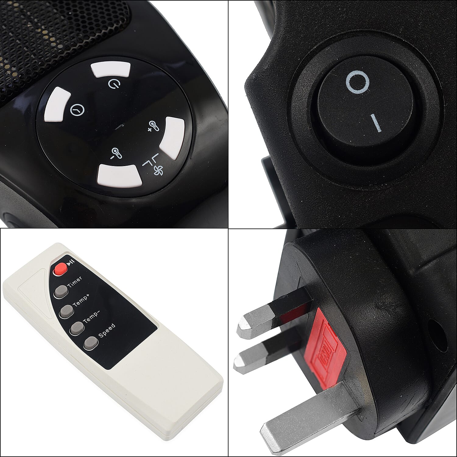 Heater (Size 10x20 cm) - Black