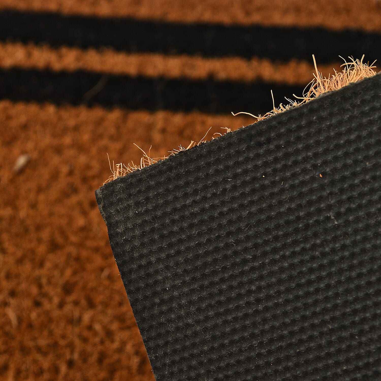 Welcome To My Happy Place Coir Door Mat (Size 75x45 cm) - Brown