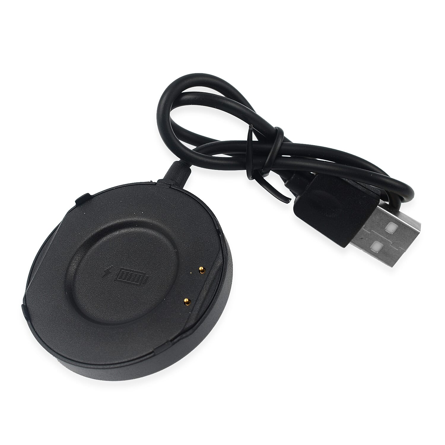 Automatic Round Multifunctional Smartwatch - Steps, Sleep, Heart Rate, Blood, Spo2. with Orange Silicone Strap