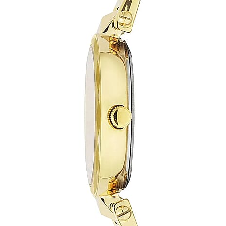 VERSUS VERSACE Covent Garden Quartz Movement Water Resistant Ladies Watch With Stainless Steel Chain Strap - Gold