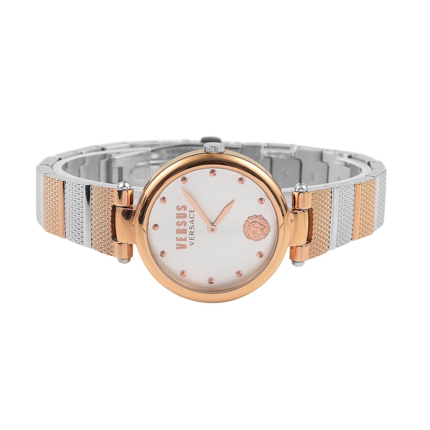 Versace Versus Los Feliz Quartz Movement Water Resistant Aanalog Watch  with Stainless Steel Strap in Dual Tone