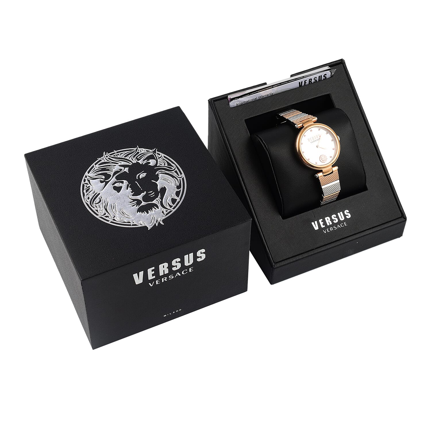 Versace Versus Los Feliz Quartz Movement Water Resistant Aanalog Watch  with Stainless Steel Strap in Dual Tone