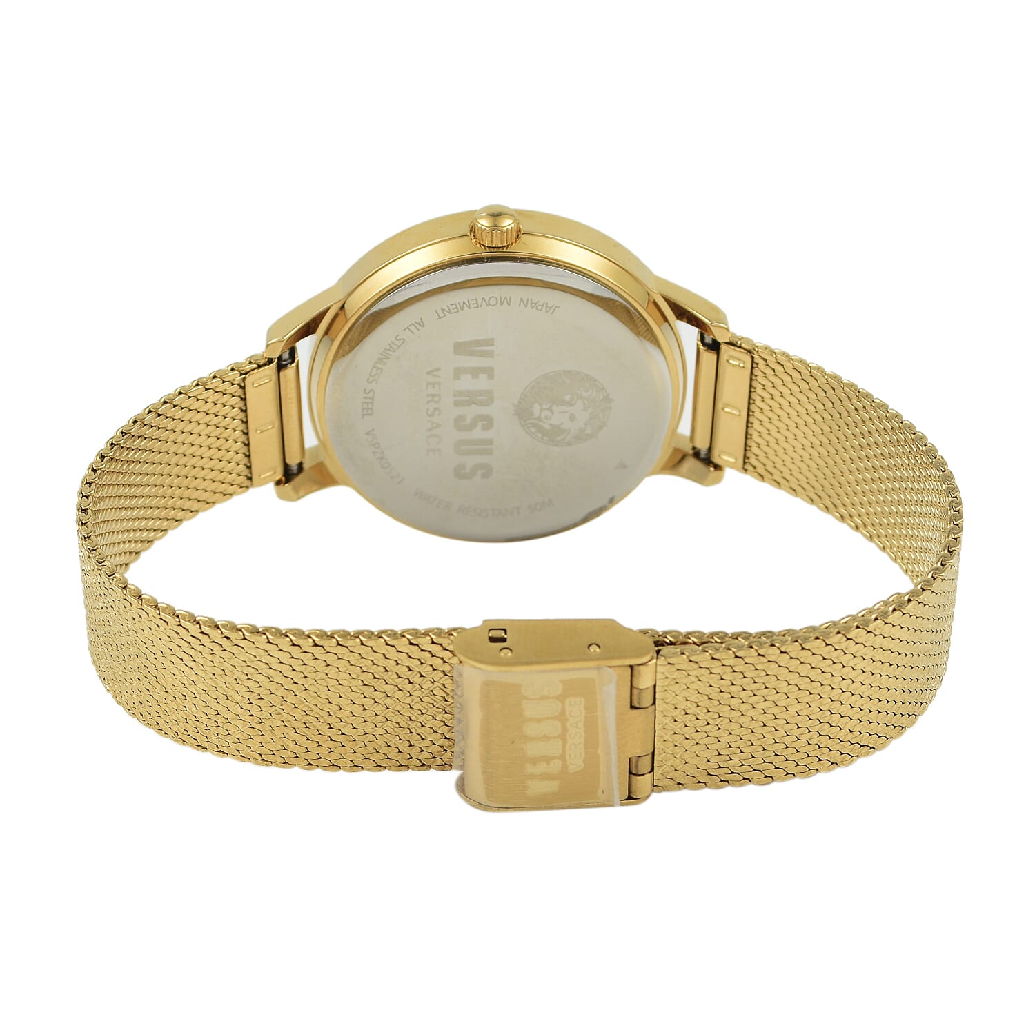 VERSACE VERSUS Gold Watch With Milanese Strap With Packaging