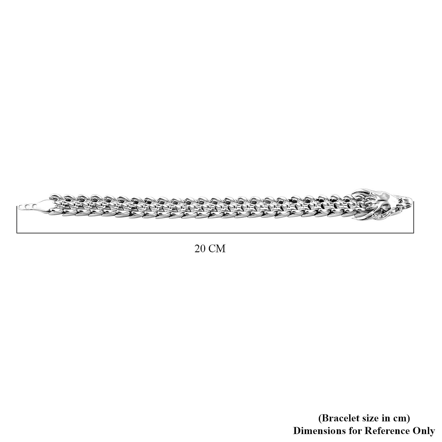 BRAND NEW - Bali Legacy Sterling Silver Dragon Bracelet (Size - 8.5), Silver Wt. 64.95 Gms. BRAND NEW - Bali Legacy Sterling Silver Dragon Bracelet (Size - 8.5), Silver Wt. 64.95 Gms.