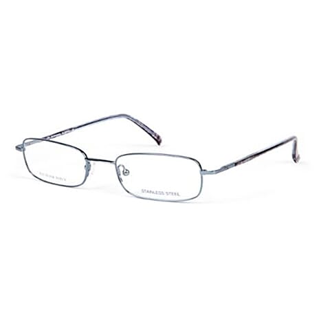 Designer Closeout BURBERRY reading glass (-3.5.0D) Rectangular metal frame - Blue Paisley