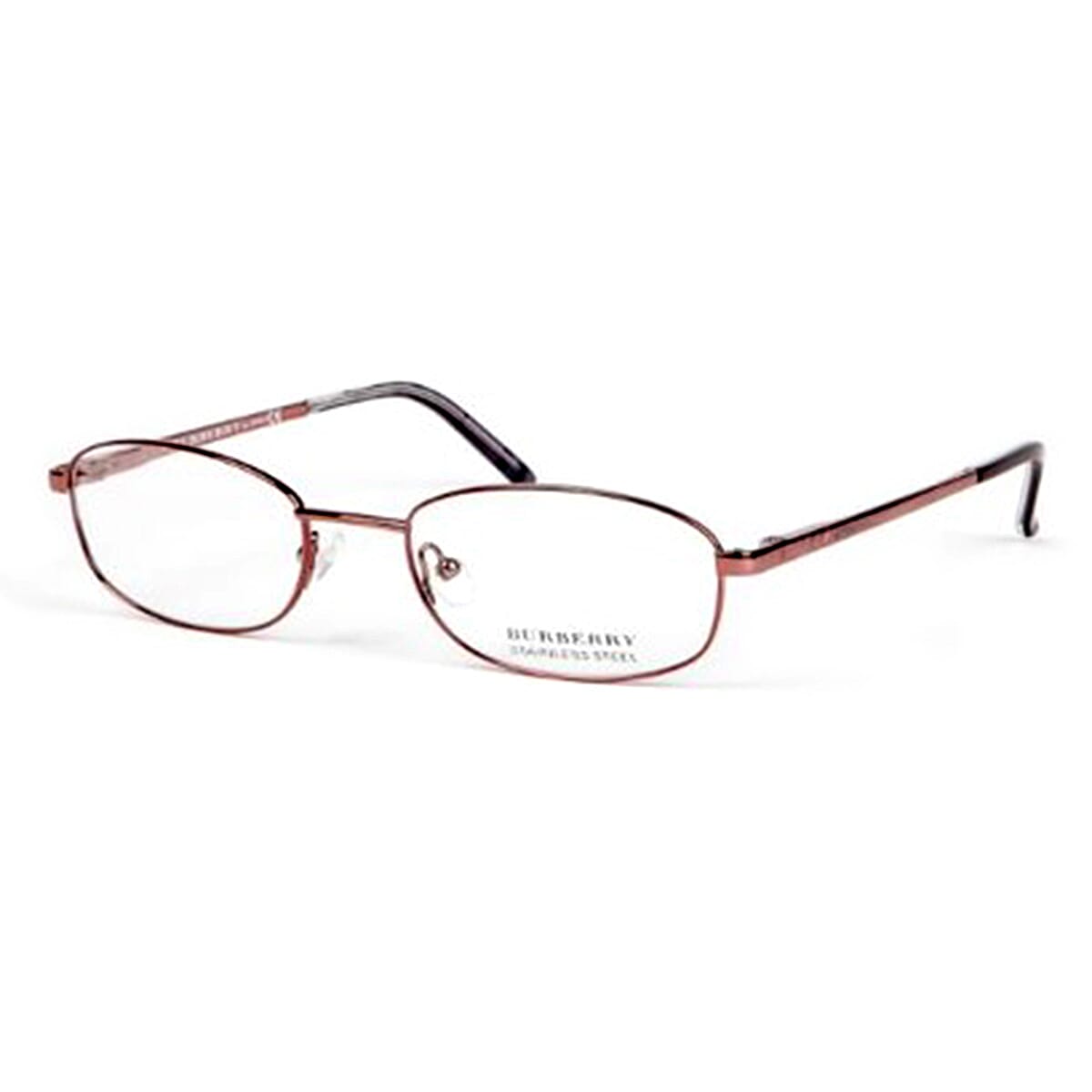 Designer Closeout BURBERRY reading glass (-4.0D) Rectangular metal frame - Rose