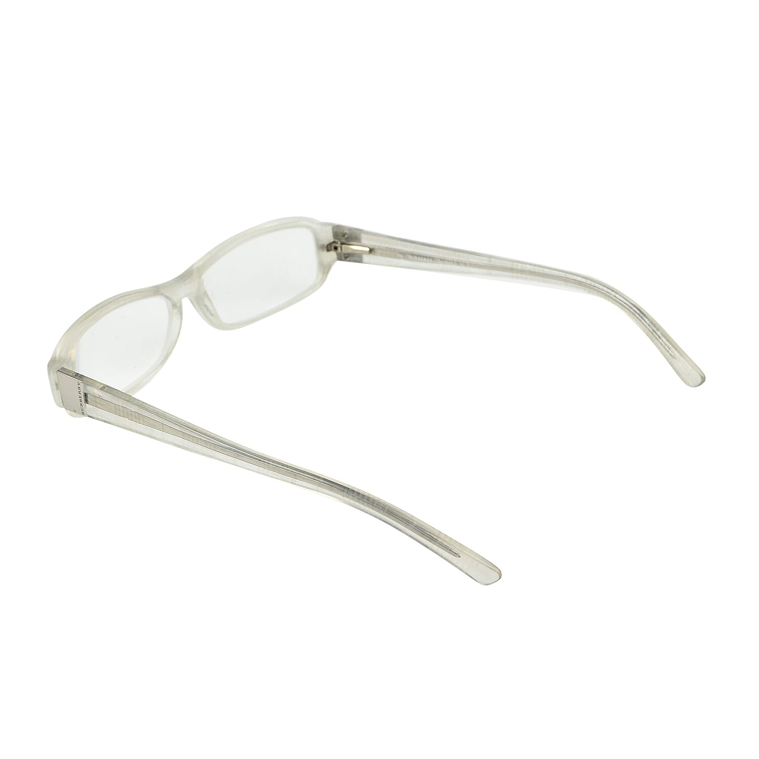 Designer Closeout BURBERRY reading glass (-4.0D) Wide Rectangular Acetate frame- White