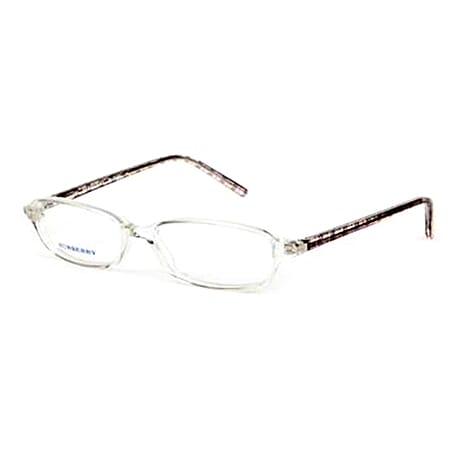 Designer Closeout BURBERRY reading glass (-4.0D) Acetate frame with Burberry Check temple- White