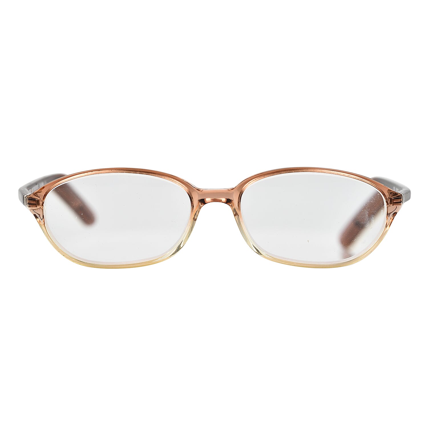 Designer Closeout BURBERRY reading glass (-4.0D) Oval frame- light Brown