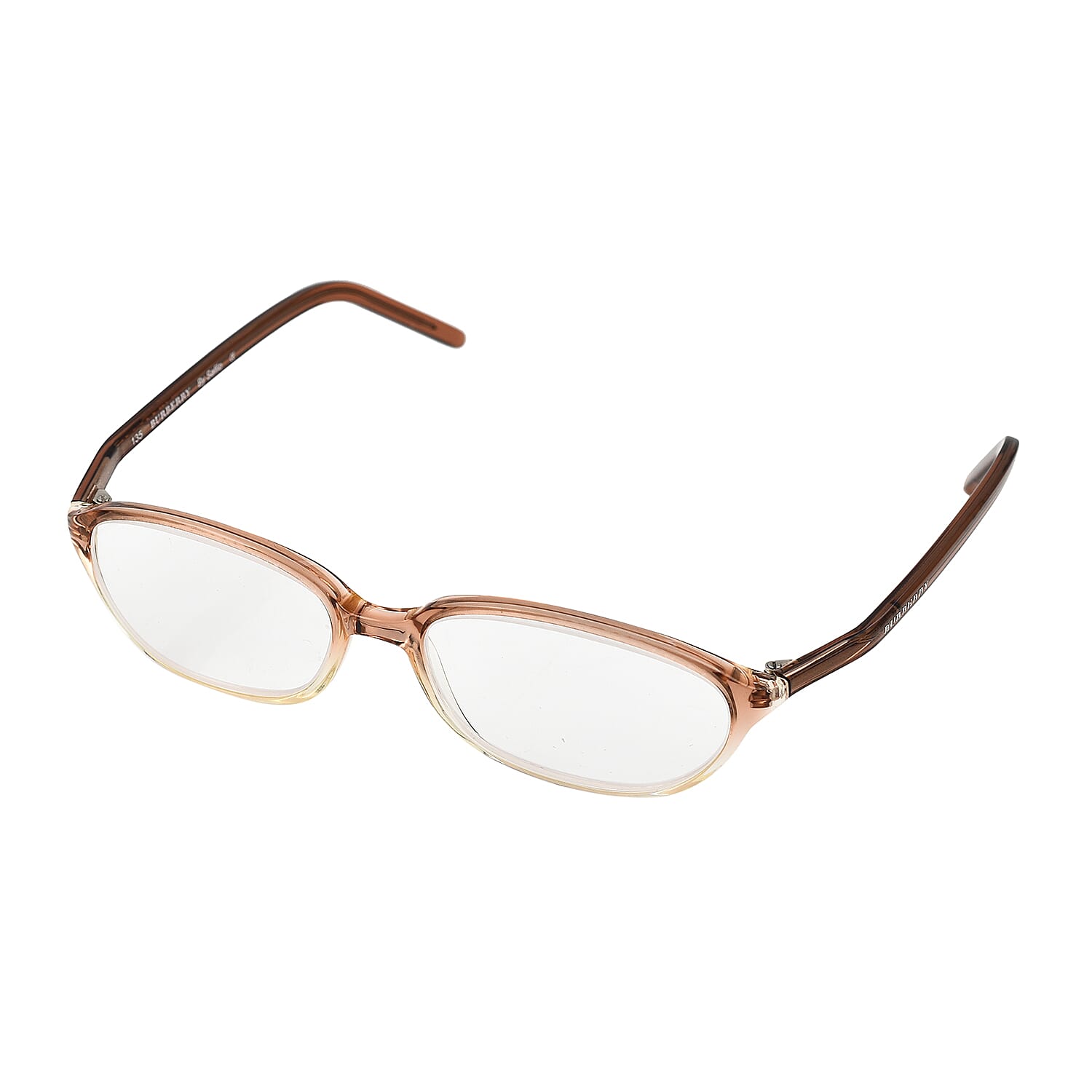 Designer Closeout BURBERRY reading glass (-4.0D) Oval frame- light Brown