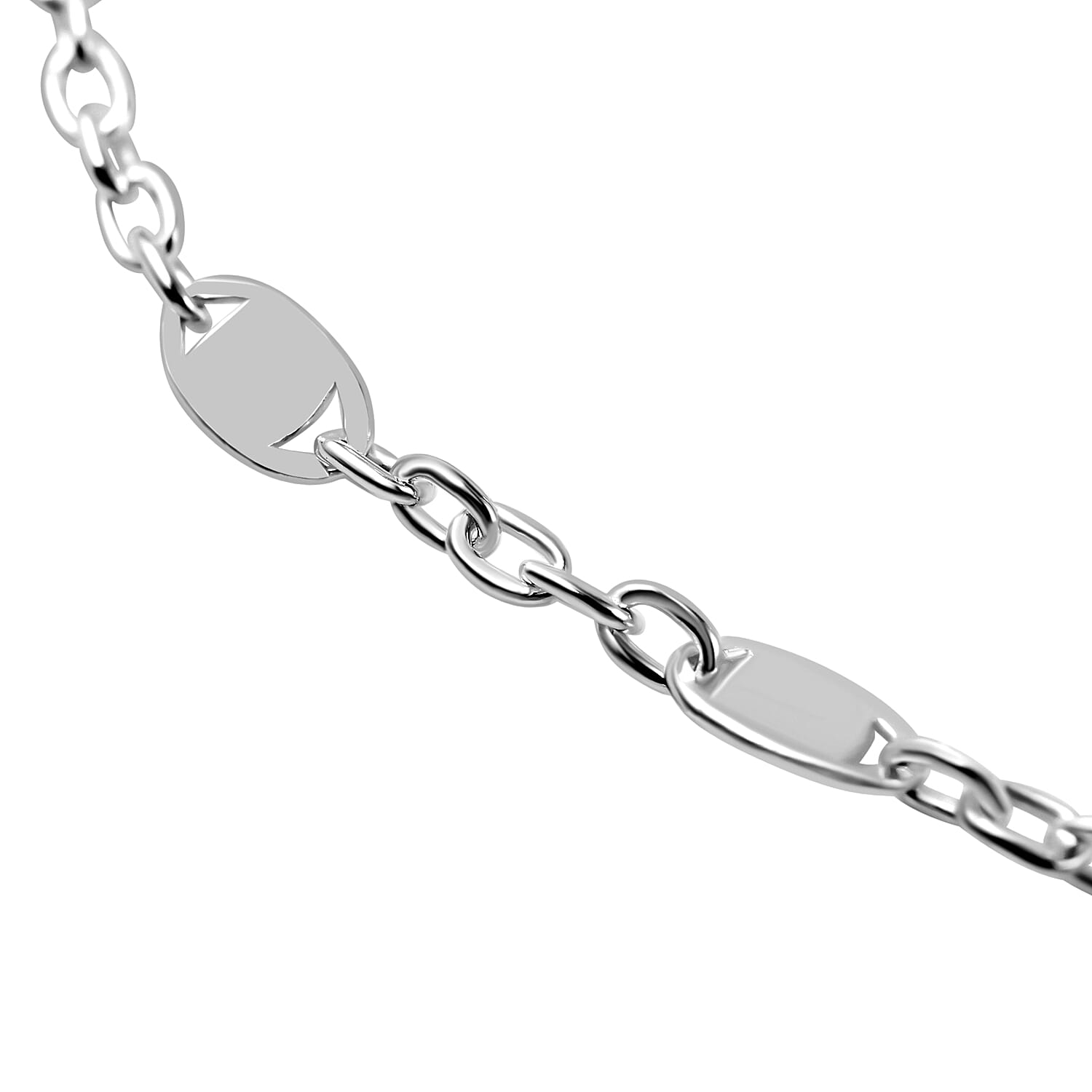 Italian Close Out - Sterling Silver Confetti Bracelet (Size - 7.5)