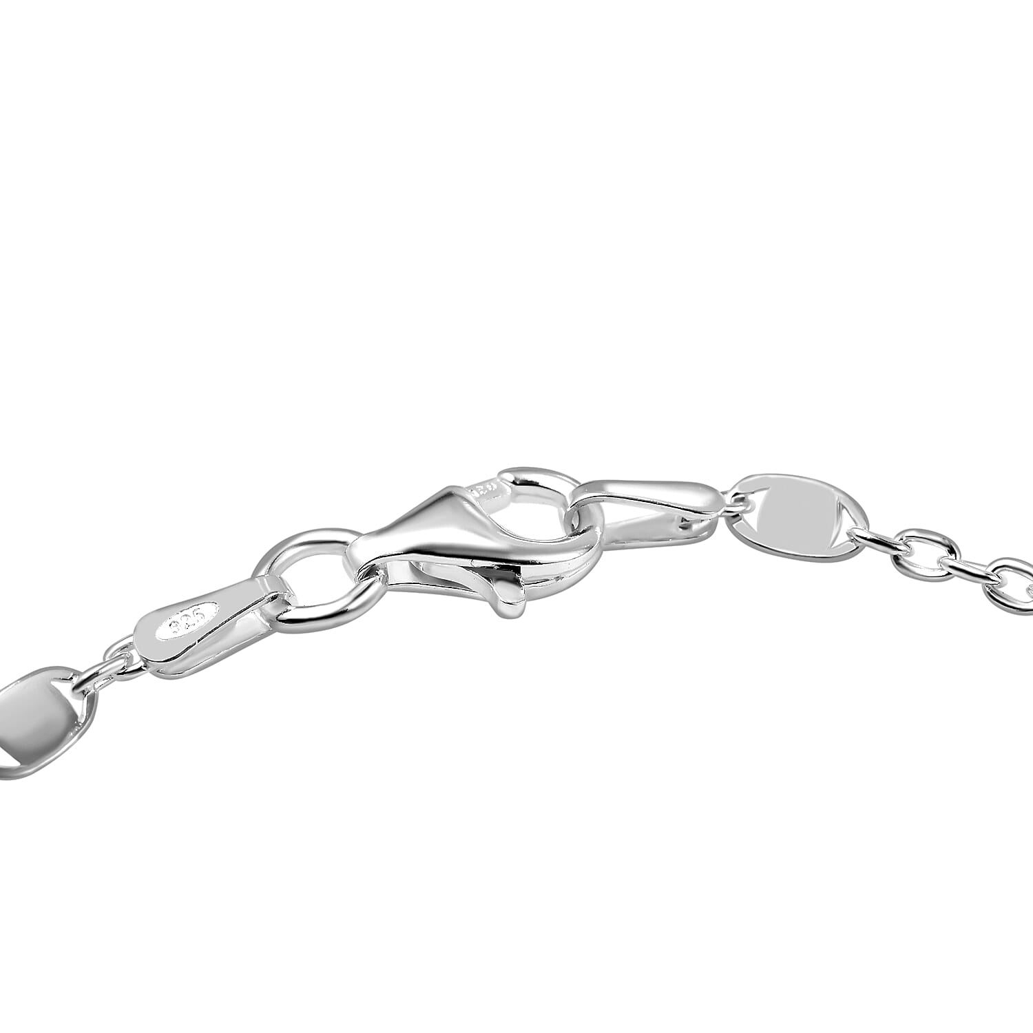 Italian Close Out - Sterling Silver Confetti Bracelet (Size - 7.5)
