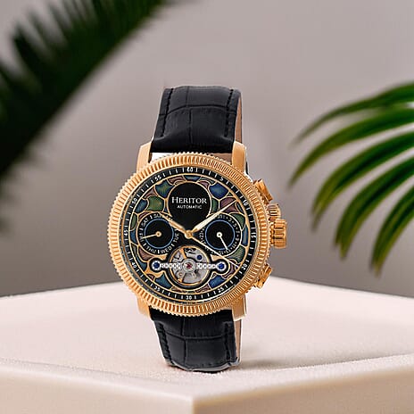 Heritor Automatic Mens Watch in Stainless Steel