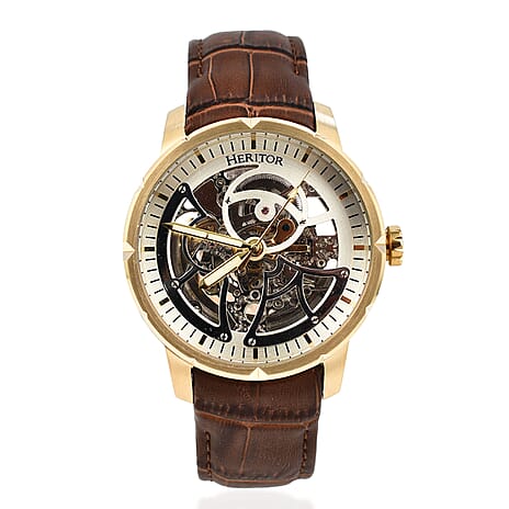 Heritor Automatic Mens Watch in Stainless Steel