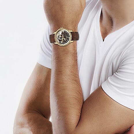 Heritor Automatic Mens Watch in Stainless Steel