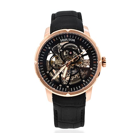 Heritor Automatic Mens Watch in Stainless Steel