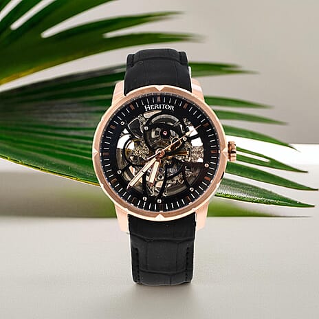 Heritor Automatic Mens Watch in Stainless Steel