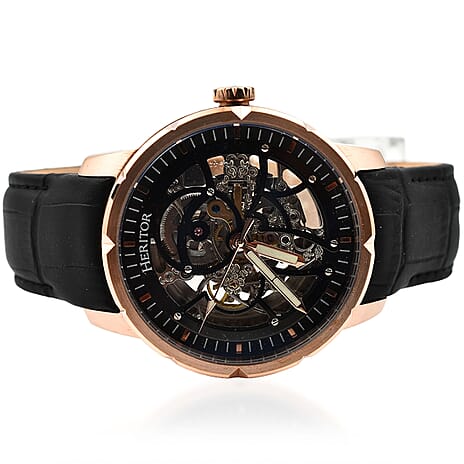 Heritor Automatic Mens Watch in Stainless Steel