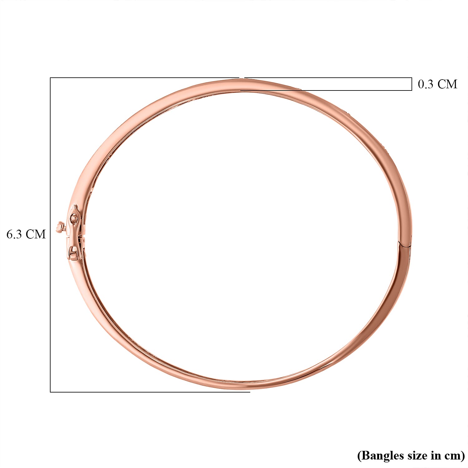 Extreme Rare Argyle Closeout - Natural Pink Diamond Bangle (Size - 7.5) in 18K Vermeil Rose Gold Plated Sterling Silver, Silver Wt. 11.30 Gms. Extreme Rare Argyle Closeout - Natural Pink Diamond Bangle (Size - 7.5) in 18K Vermeil Rose Gold Plated Sterling Silver, Silver Wt. 11.30 Gms.