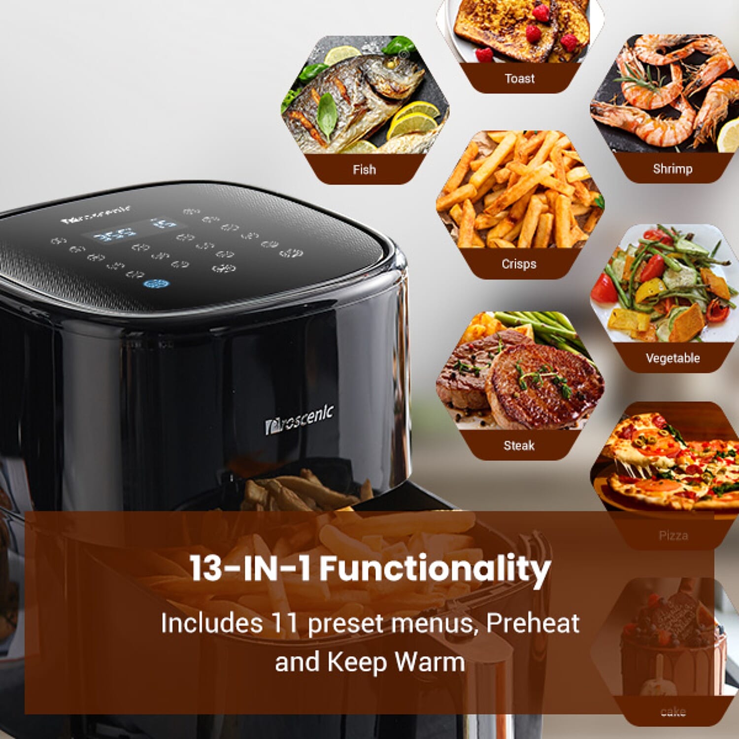 PAY DAY DEAL - Proscenic Air Fryer - Roast, Bake And Crisp Foods Faster And Healthier (Capacity 5 L)