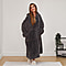 Extra Long Teddy Hoodie Blanket (One Size) - Charcoal