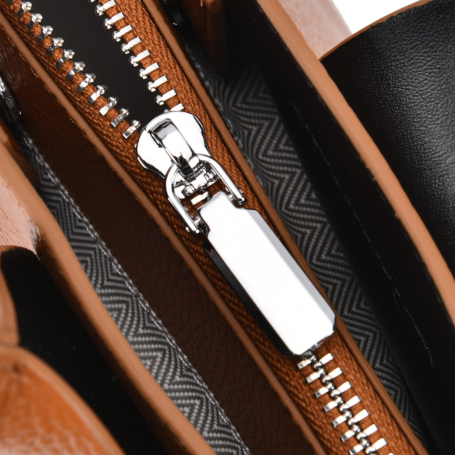 Closeout Buy - Genuine Leather Solid Bag with Long Shoulder Strap (120 cm) - Tan