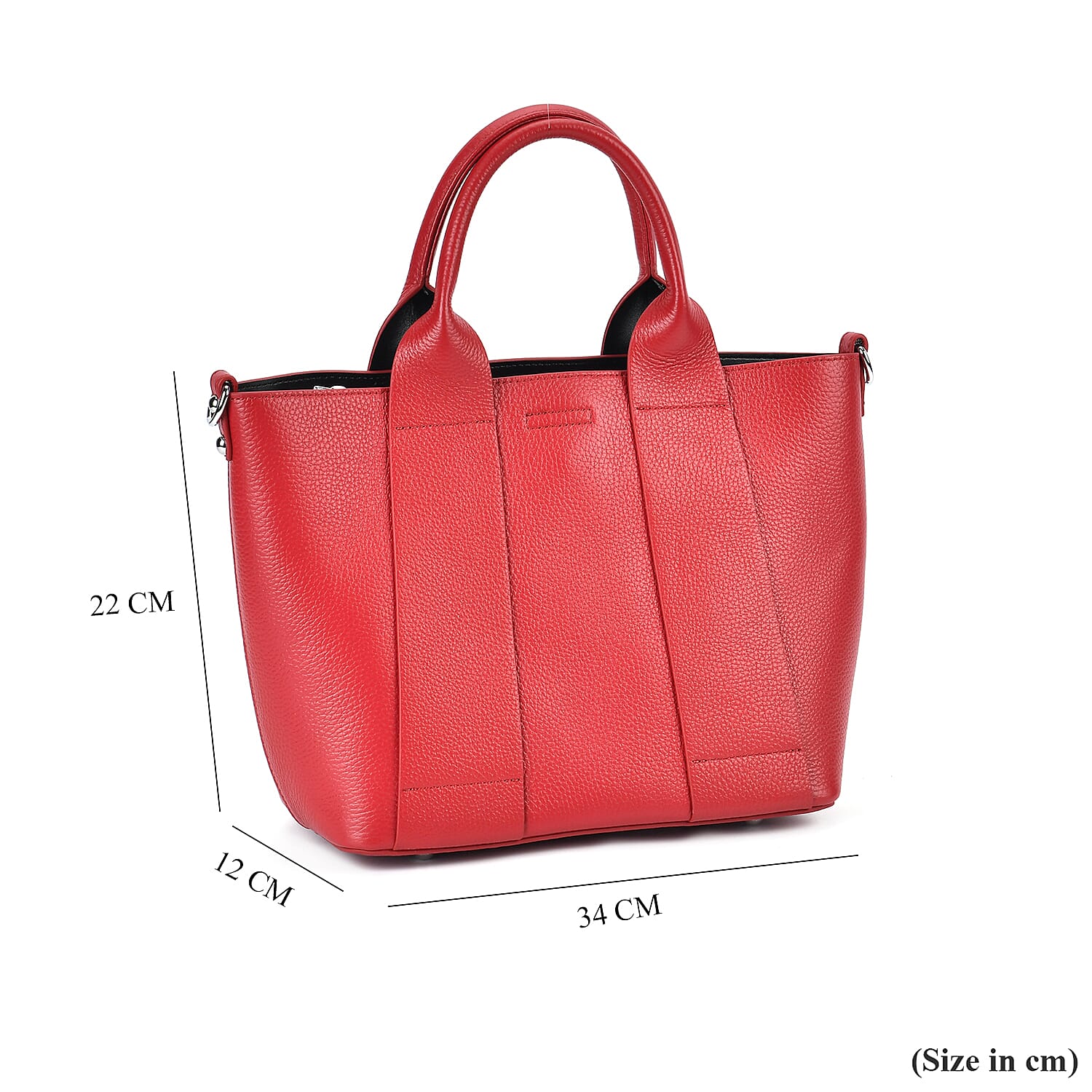 Closeout Buy- Genuine Leather Solid Bag with Long Shoulder Strap (120 cm) - Burgundy