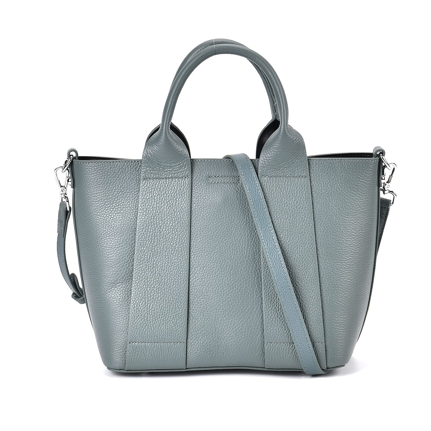 Closeout Buy- Genuine Leather Solid Bag with Long Shoulder Strap (120 cm) - Blue