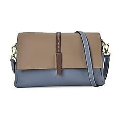 Genuine Leather Solid Crossbody Bag with Long Shoulder Strap