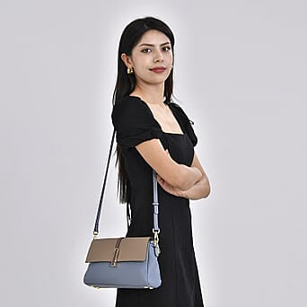https://tjcuk.sirv.com/Products/77/1/7710146/Genuine-Leather-Solid-Crossbody-Bag-Size-26x11x26-cm-Blue-Khaki_7710146_1.jpg?w=342&h=342