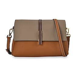 Genuine Leather Solid Crossbody Bag with Long Shoulder Strap