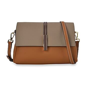 https://tjcuk.sirv.com/Products/77/1/7710149/Genuine-Leather-Solid-Crossbody-Bag-Size-26x11x26-cm-Tan-Khaki_7710149.jpg?w=342&h=342