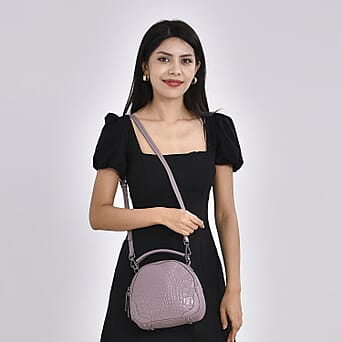 https://tjcuk.sirv.com/Products/77/1/7710163/Genuine-Leather-Circle-Crossbody-Bag-Size-24x9x17-cm-Pink_7710163_1.jpg?w=342&h=342