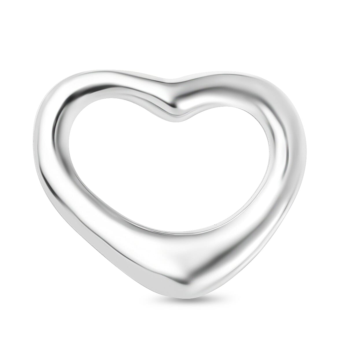 Sterling Silver Large Float Heart Pendant