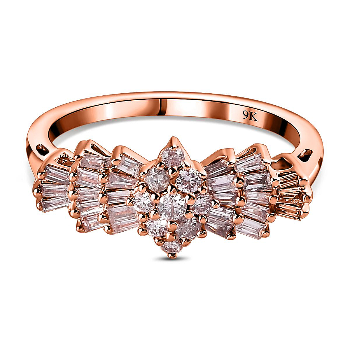Pink Diamond Find of 2024 - 9K Rose Gold SGL Certified Pink Diamond Ring 0.50 Ct.